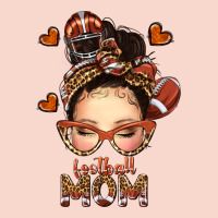 Football Messy Bun Mom Urban Hoodie | Teevron