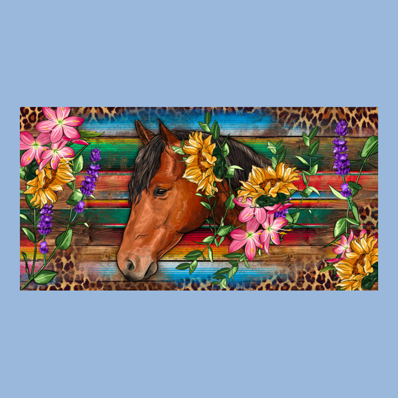 Brown Horse With Flowers And Leopard Premium Hoodie by RanaPortraitStore | Teevron