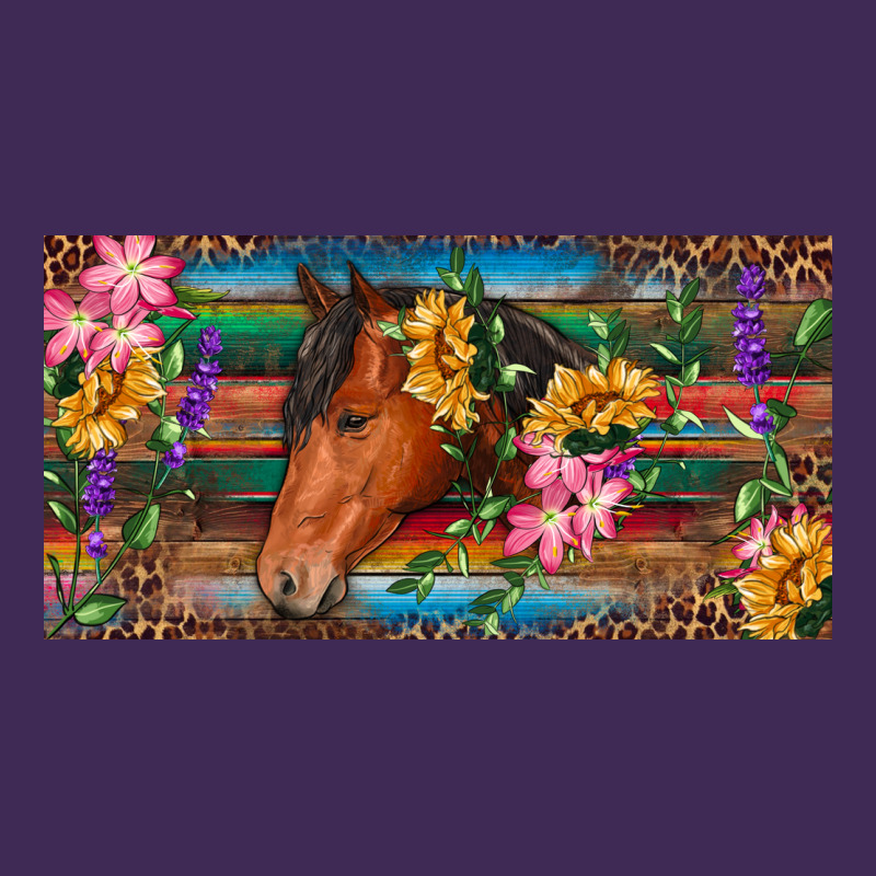 Brown Horse With Flowers And Leopard Premium Hoodie by RanaPortraitStore | Teevron