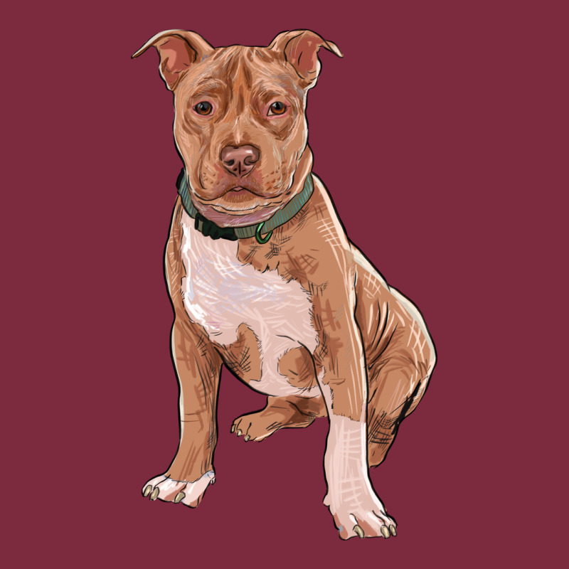 Brown Pitbull Premium Hoodie by RanaPortraitStore | Teevron
