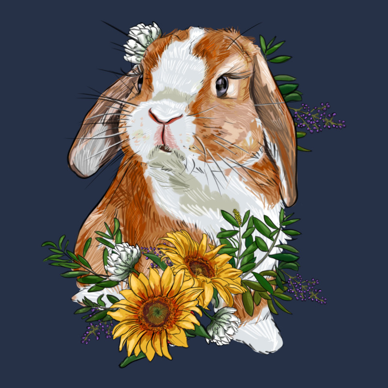 Bunny With Sunflowers Premium Hoodie by RanaPortraitStore | Teevron