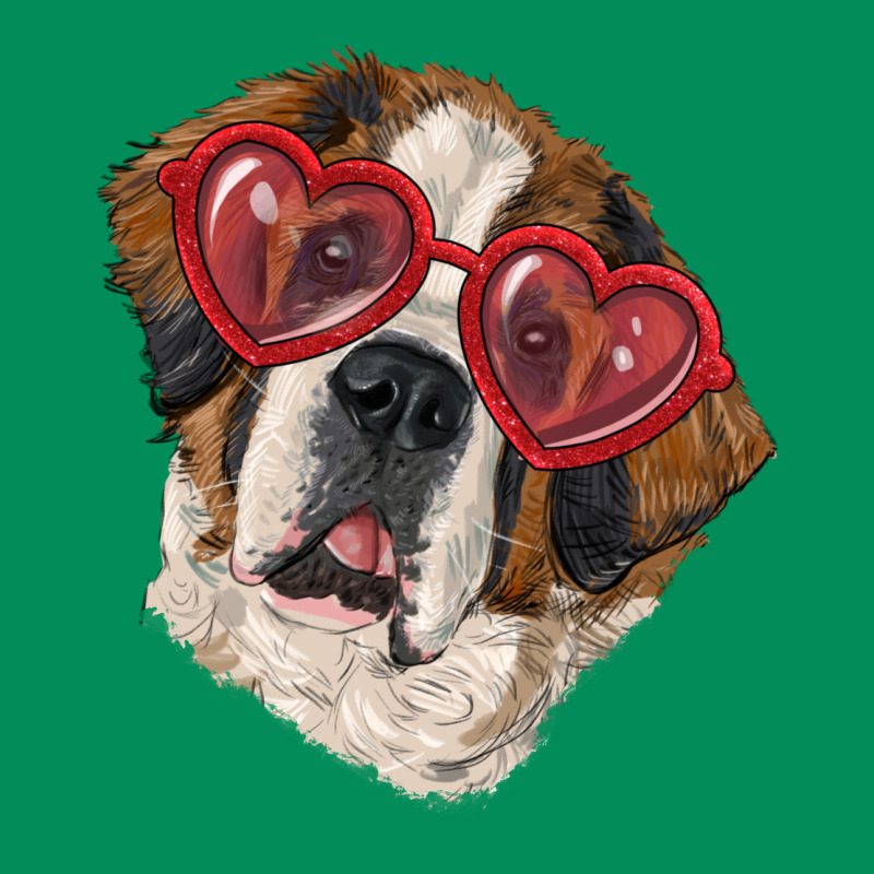 Saint Bernard With Love Glasses Urban Hoodie by RanaPortraitStore | Teevron