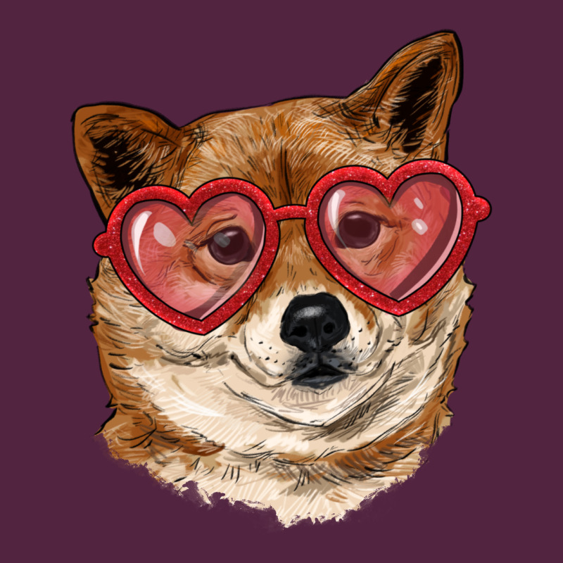 Shiba Inu With Love Glasses Urban Hoodie by RanaPortraitStore | Teevron