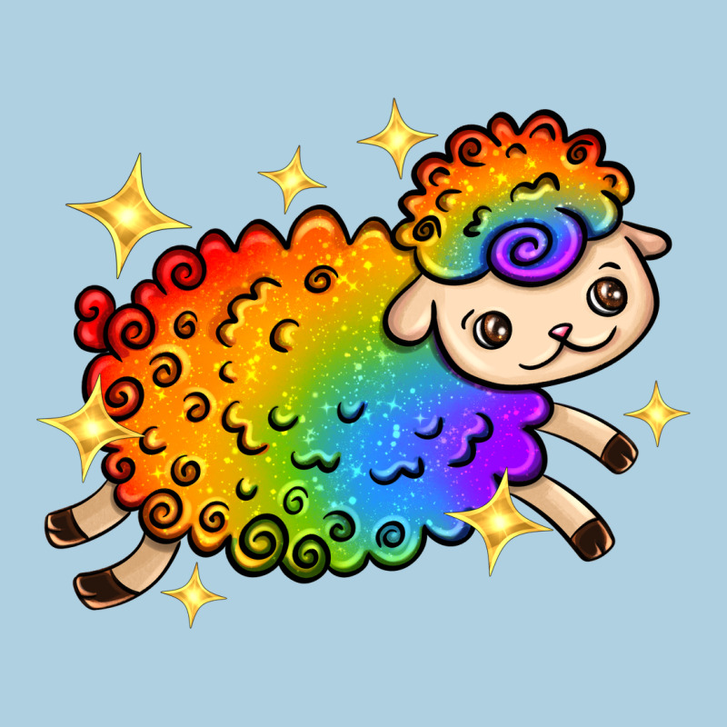 Rainbow Sheep With Star Premium Hoodie by texasbilliewilder | Teevron