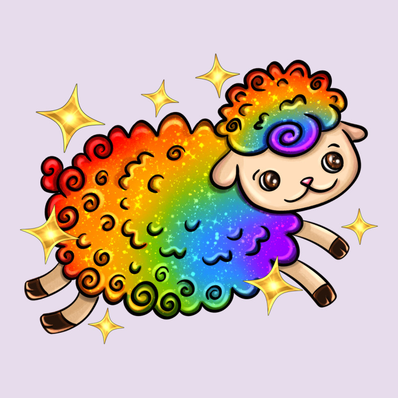 Rainbow Sheep With Star Premium Hoodie by texasbilliewilder | Teevron