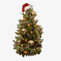 Skeleton Merry Christmas Tree Urban Hoodie | Teevron