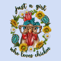 Just A Girl Who Loves Chicken With Sunflowers And Gemstone Urban Hoodie | Teevron