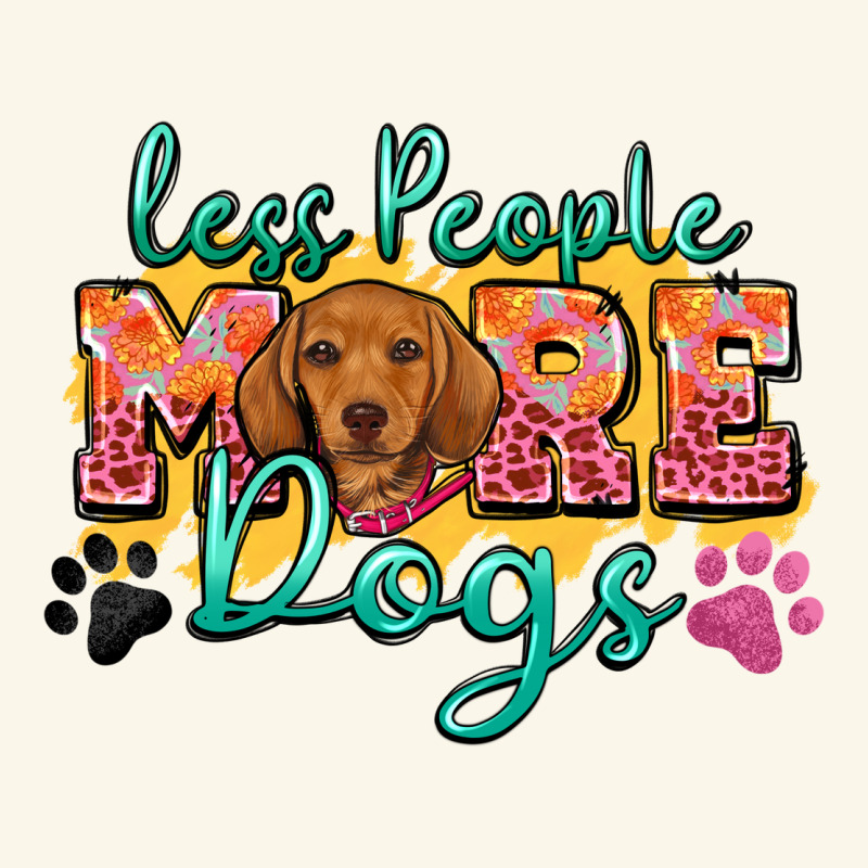 Less People More Dogs Premium Hoodie by Zillion Design Studio | Teevron