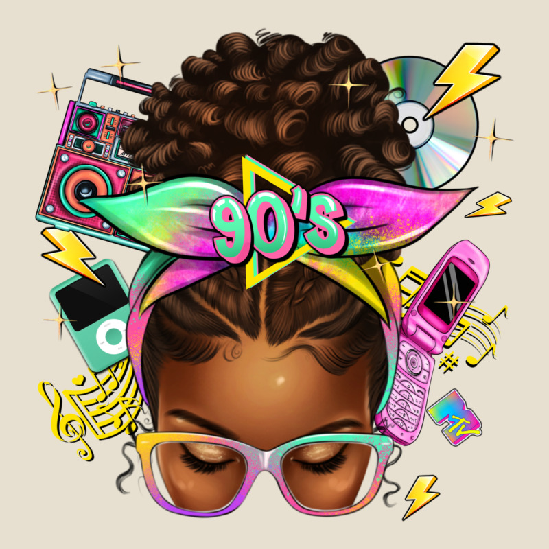 90s Afro Messy Bun Urban Hoodie by texasbilliewilder | Teevron