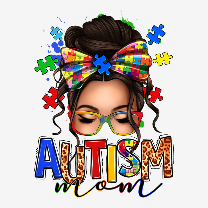 Autism Mom Afro Messy Bun (1) Urban Hoodie by texasbilliewilder | Teevron