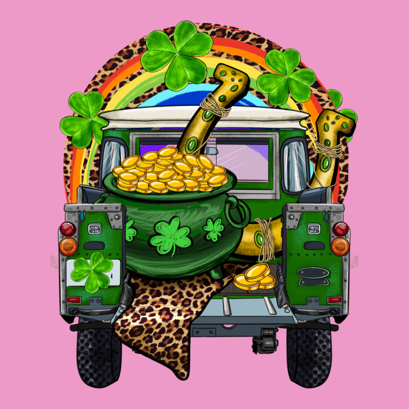 St Patrick's Day Truck With Pot Of Gold Horseshoe And Rainbow Urban Hoodie by RanaPortraitStore | Teevron