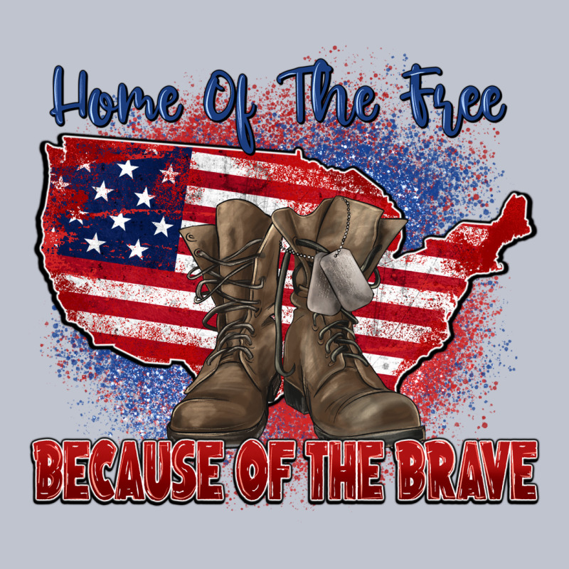 Home Of The Free Because Of The Brave Premium Hoodie by Zillion Design Studio | Teevron