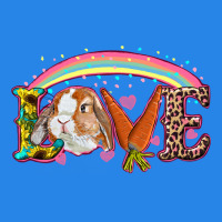 Easter Bunny Love With Rainbow Premium Hoodie | Teevron