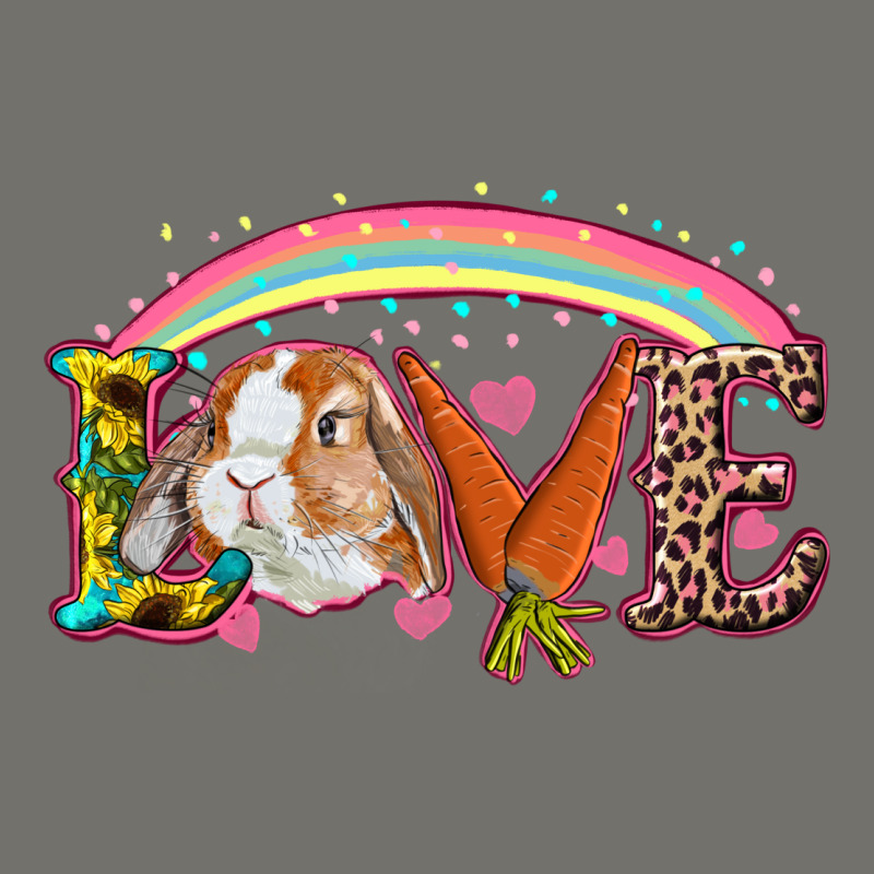 Easter Bunny Love With Rainbow Premium Hoodie by RanaPortraitStore | Teevron