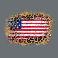 America Leopard Glitter Flag Premium Hoodie | Teevron