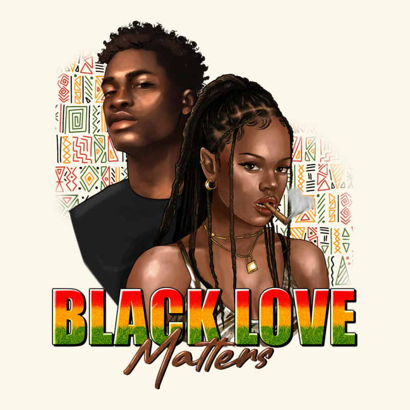 Afro Black Love Matters Premium Hoodie by texasbilliewilder | Teevron
