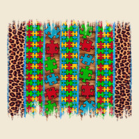 Autism Awareness Leopard Puzzle Brush Stroke Ladies Tee | Teevron