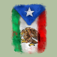 Mexico And Puerto Rico Flag Urban Hoodie | Teevron