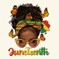 Afro Messy Bun Juneteenth Premium Hoodie | Teevron