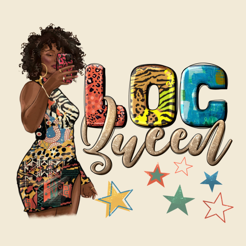 Afro Woman Loc Queen Premium Hoodie by texasbilliewilder | Teevron