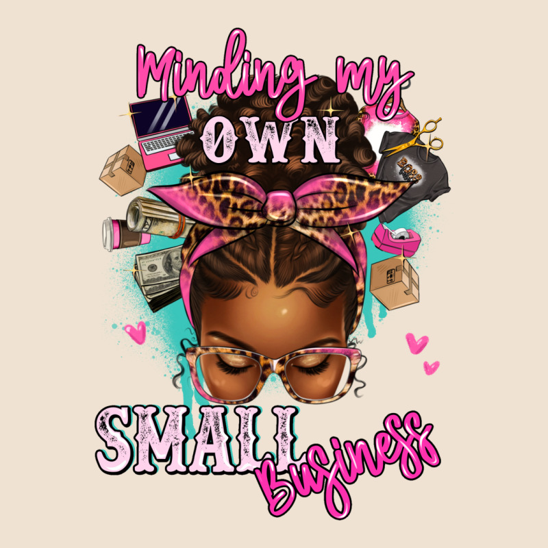 Minding My Own Small Business Afro Messy Bun Urban Hoodie by texasbilliewilder | Teevron