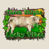 Thick Thighs Lucky Vibes Charolais Bull Urban Hoodie | Teevron