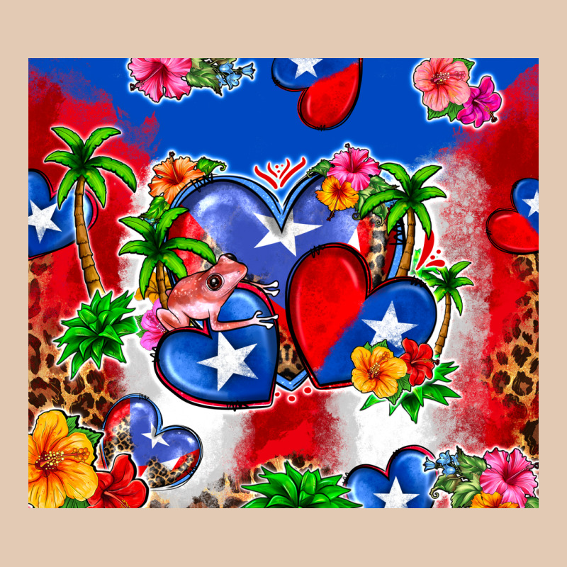 Puerto Rico Hearts Urban Hoodie by Zillion Design Studio | Teevron