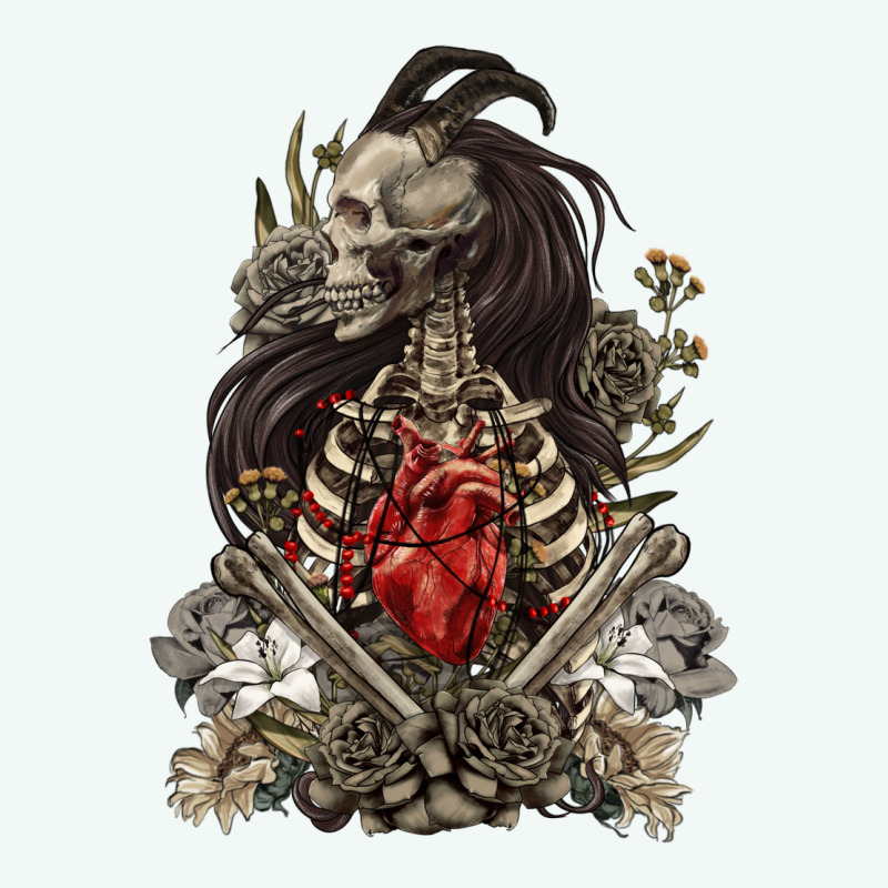 Floral Skeleton Premium Hoodie by RanaPortraitStore | Teevron