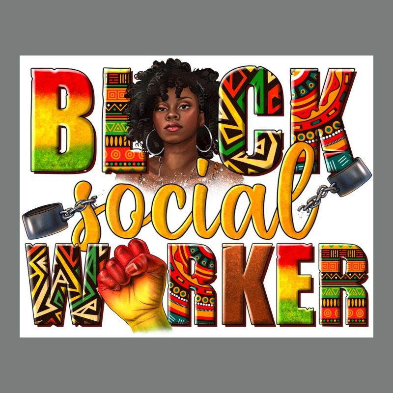 Black Social Worker Premium Hoodie by texasbilliewilder | Teevron