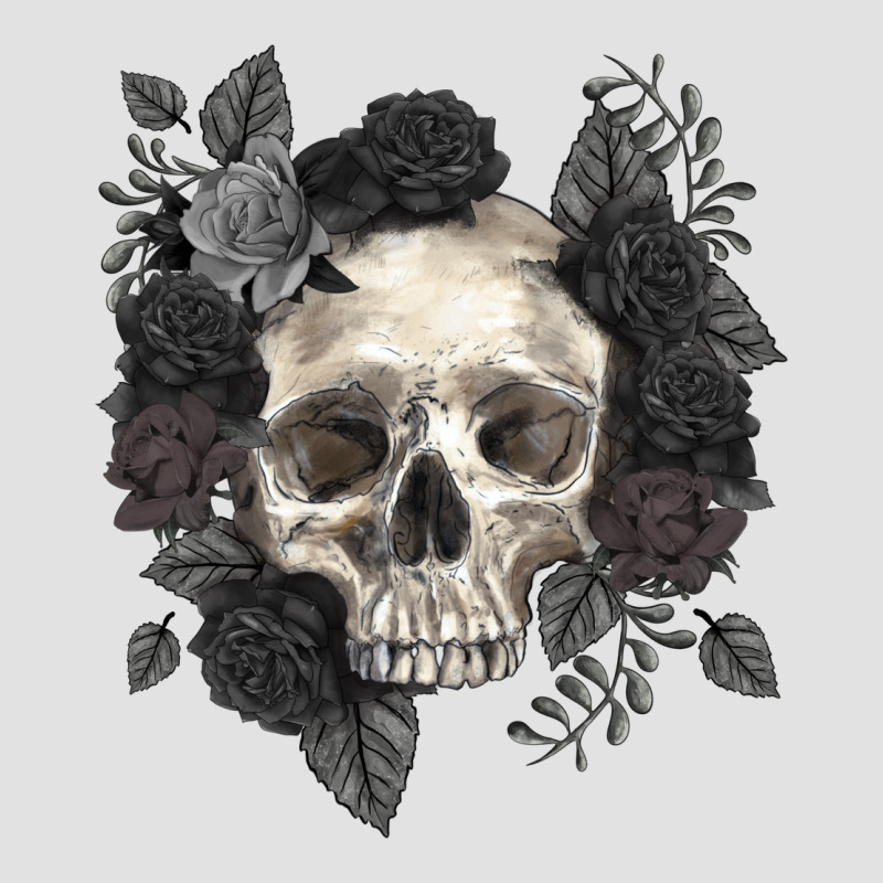 Floral Skull Premium Hoodie by RanaPortraitStore | Teevron
