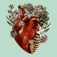 Flower Anatomical Heart Premium Hoodie | Teevron
