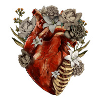 Flower anatomical heart | Teevron