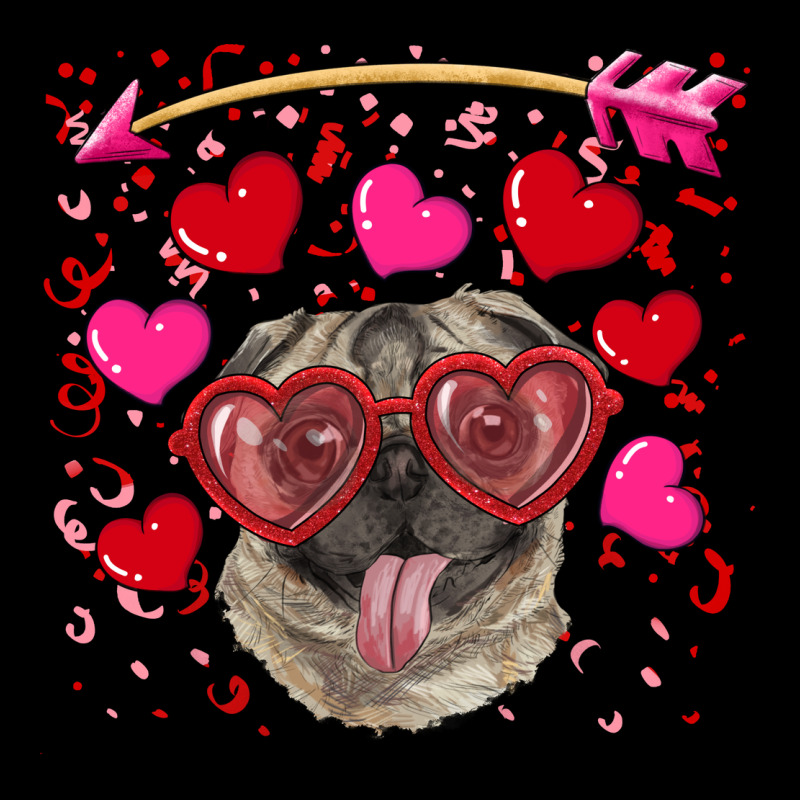 Valentine's Day  Pug Urban Hoodie by RanaPortraitStore | Teevron