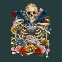 Flower Boho Skull Skeleton Premium Hoodie | Teevron
