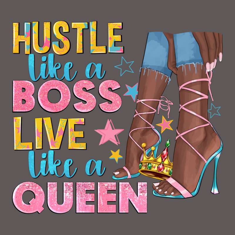Hustle Like A Boss Live Like A Queen Premium Hoodie by texasbilliewilder | Teevron