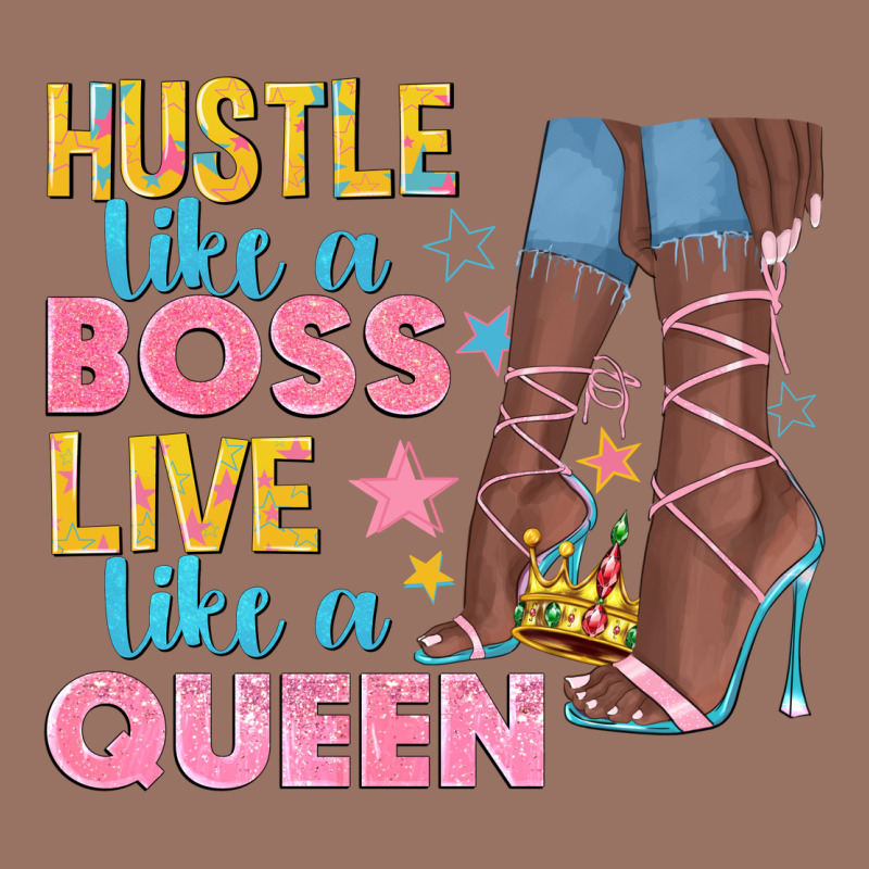 Hustle Like A Boss Live Like A Queen Premium Hoodie by texasbilliewilder | Teevron