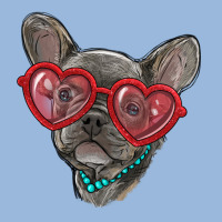 French Bulldog With Love Glasses Premium Hoodie | Teevron