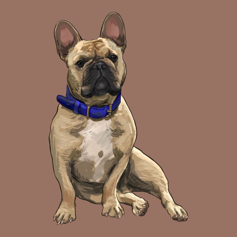 French Bulldog With Royal Blue Premium Hoodie by RanaPortraitStore | Teevron