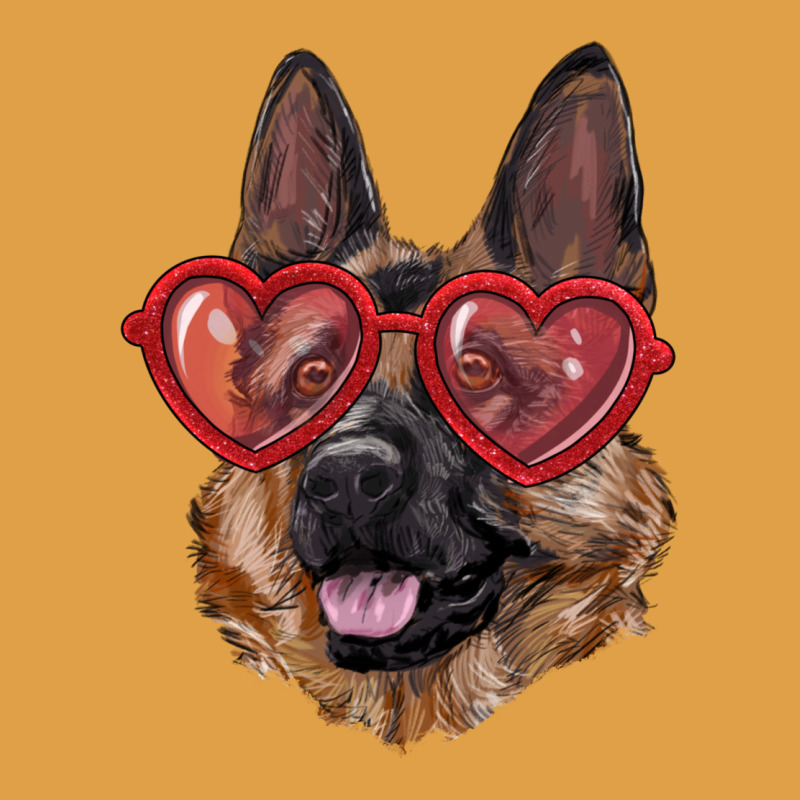 German Shepherd With Love Glasses Premium Hoodie by RanaPortraitStore | Teevron