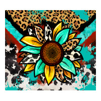turquoise gemstone sunflower | Teevron