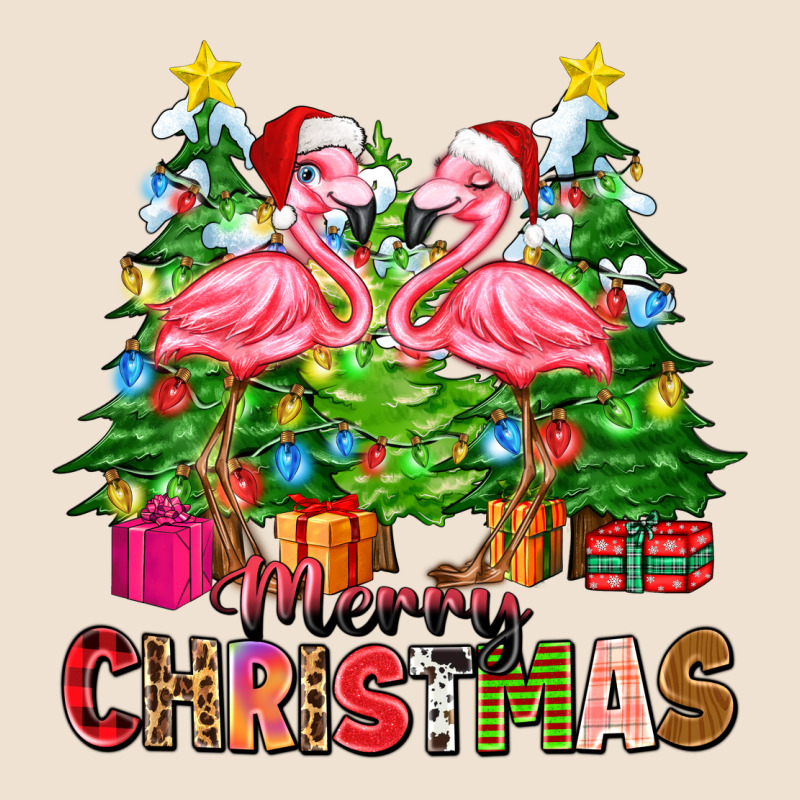 Merry Christmas Flamingo Urban Hoodie by Zillion Design Studio | Teevron