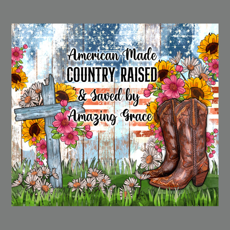 Christian Western American Made Country Raised Premium Hoodie by Zillion Design Studio | Teevron