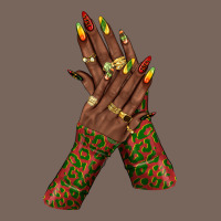 Juneteenth Nail Art With Afro Hand Premium Hoodie | Teevron