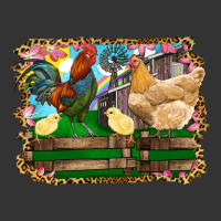 Happy easter rooster chicken and chick | Teevron