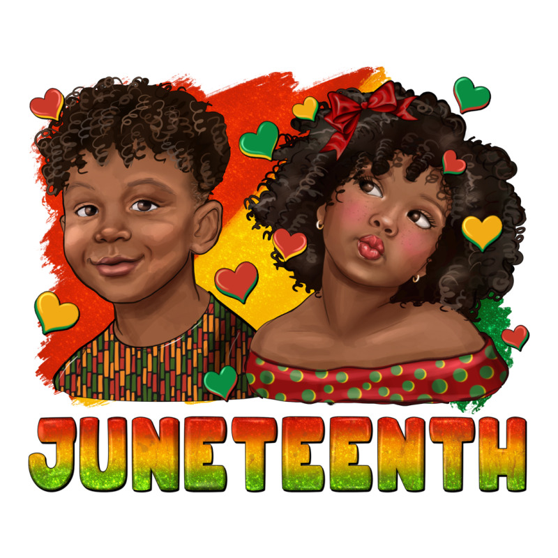 Juneteenth With Afro Black Kids Premium Hoodie by texasbilliewilder | Teevron