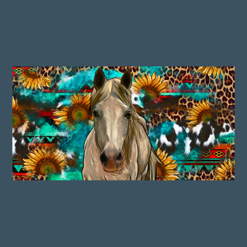 Horse With Sunflowers Aztec And Cowhide Urban Hoodie by RanaPortraitStore | Teevron