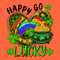 Happy Go Lucky Pot Of Gold And Rainbow Heart Premium Hoodie | Teevron