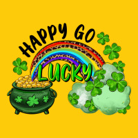 Happy Go Lucky Rainbow Shamrocks And Pot Of Gold Premium Hoodie | Teevron