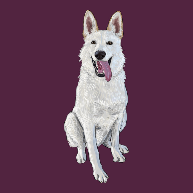 Hand Drawing White Shepherd Urban Hoodie by RanaPortraitStore | Teevron