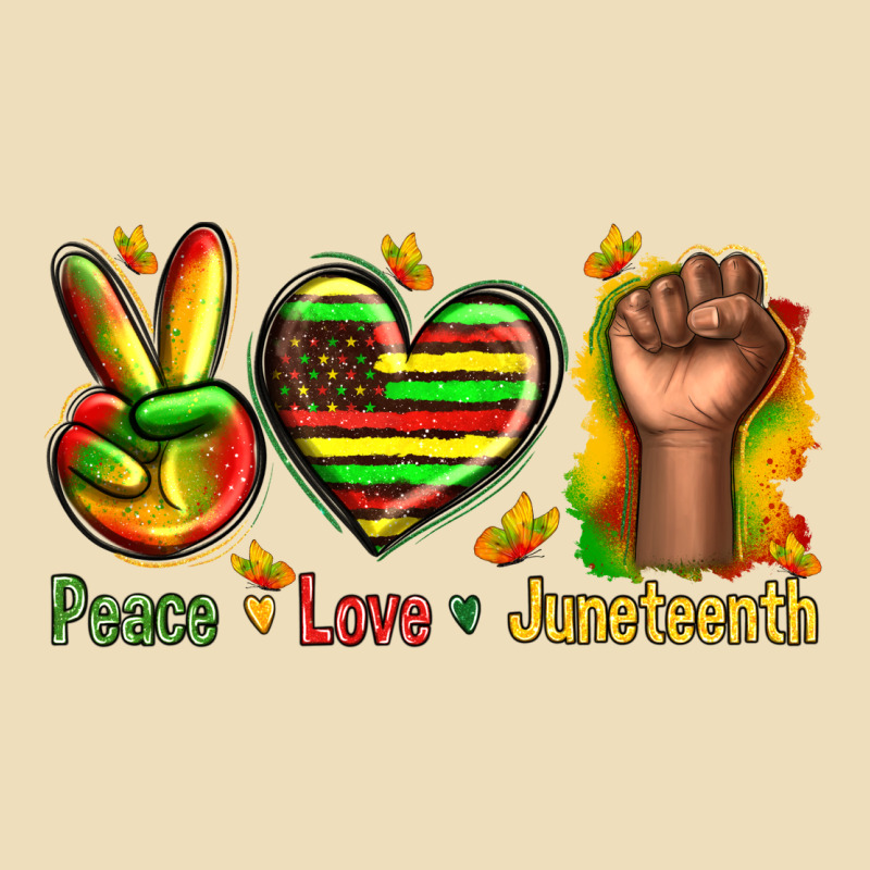 Peace Love Juneteenth Premium Hoodie by texasbilliewilder | Teevron